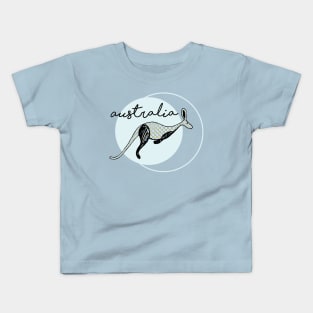 AUSTRALIA KANGAROO | POP ART | HAND DRAWN Kids T-Shirt